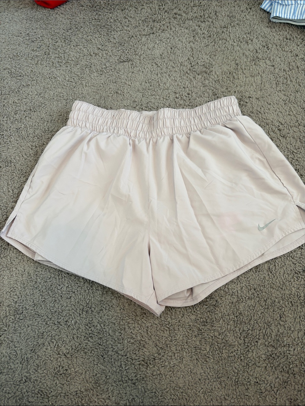 Nike Women's Pale Pink Athletic Running Shorts